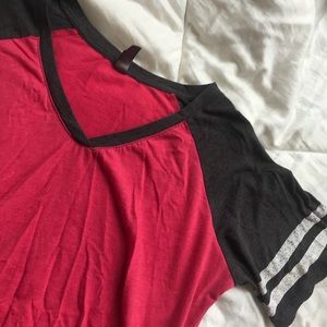 Pink and gray t-shirt